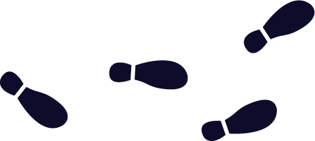 足跡のイラスト
